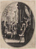 TvB G 4820
<br/>
Audiëntie met hoofddoek
<br/>
<em>Callot, Jacques (1592 - 1635)</em>